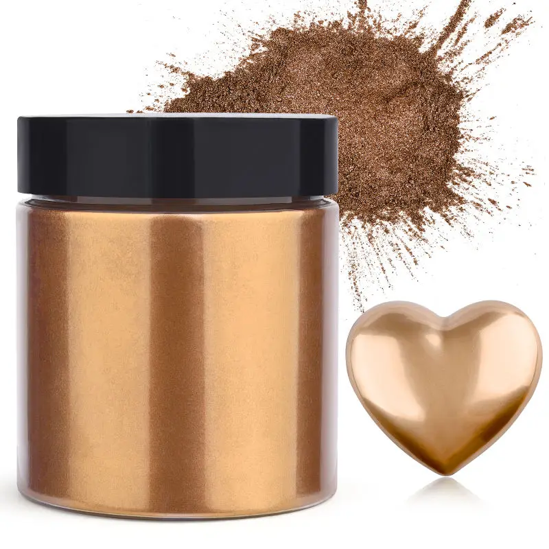 Glitter Powder Resin - 50g/garrafa metálica glitter em pó ouro
