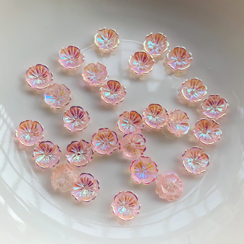 Resin Art Earrings Design - Flores 8mm brincos acessórios de jóias