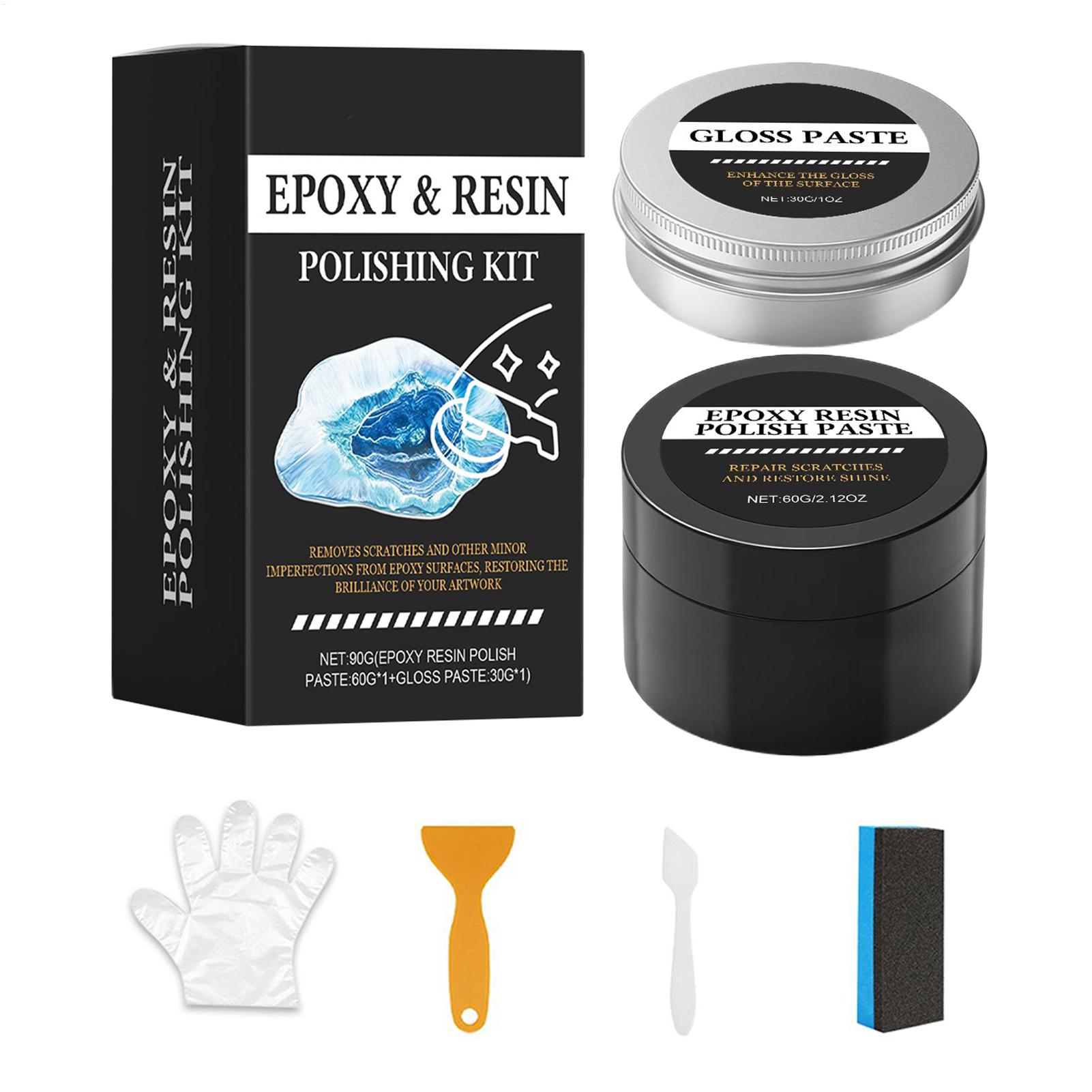Resin Art Kit - Resina epóxi pasta de polimento de