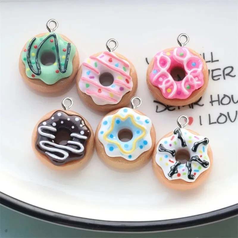 Resin Art Earrings - 10 peças de pingentes de resina
