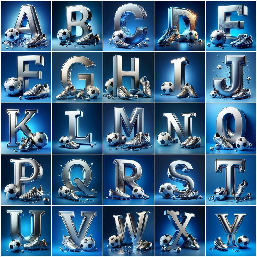 Resin Art Wallpaper - EverShine Diamond Mosaic Letters DIY Art