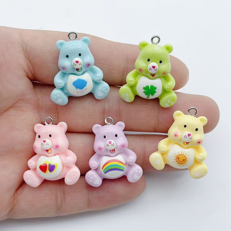 Resin Art Earrings - 10 peças de pingente de animal