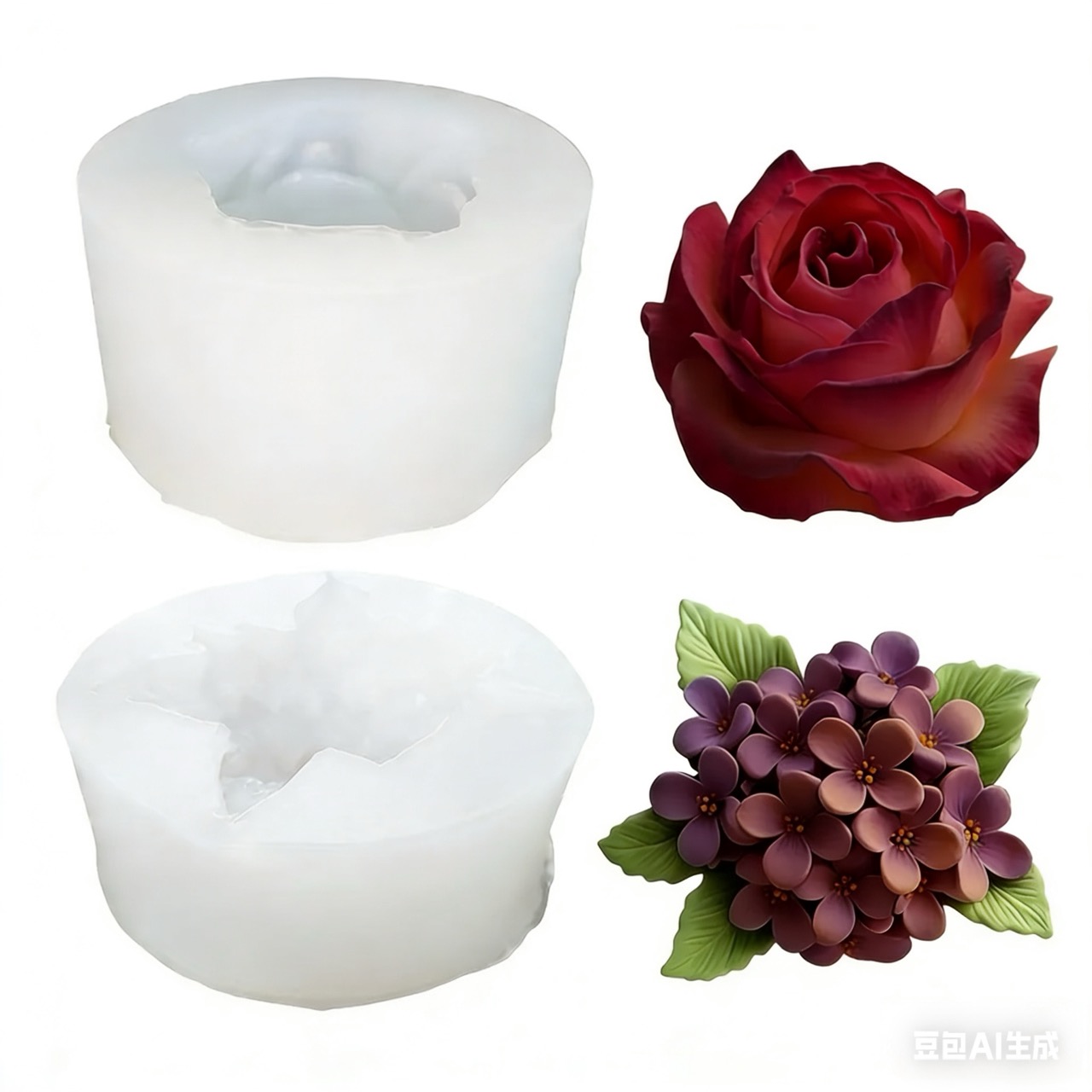Resin Art Design - 2 peças de moldes de silicone