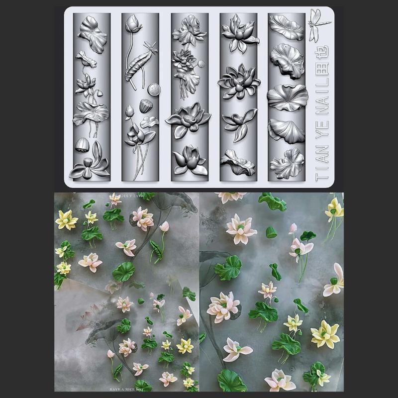 Resin Art Zone - Z. Moldes de Unhas 3D Curvados