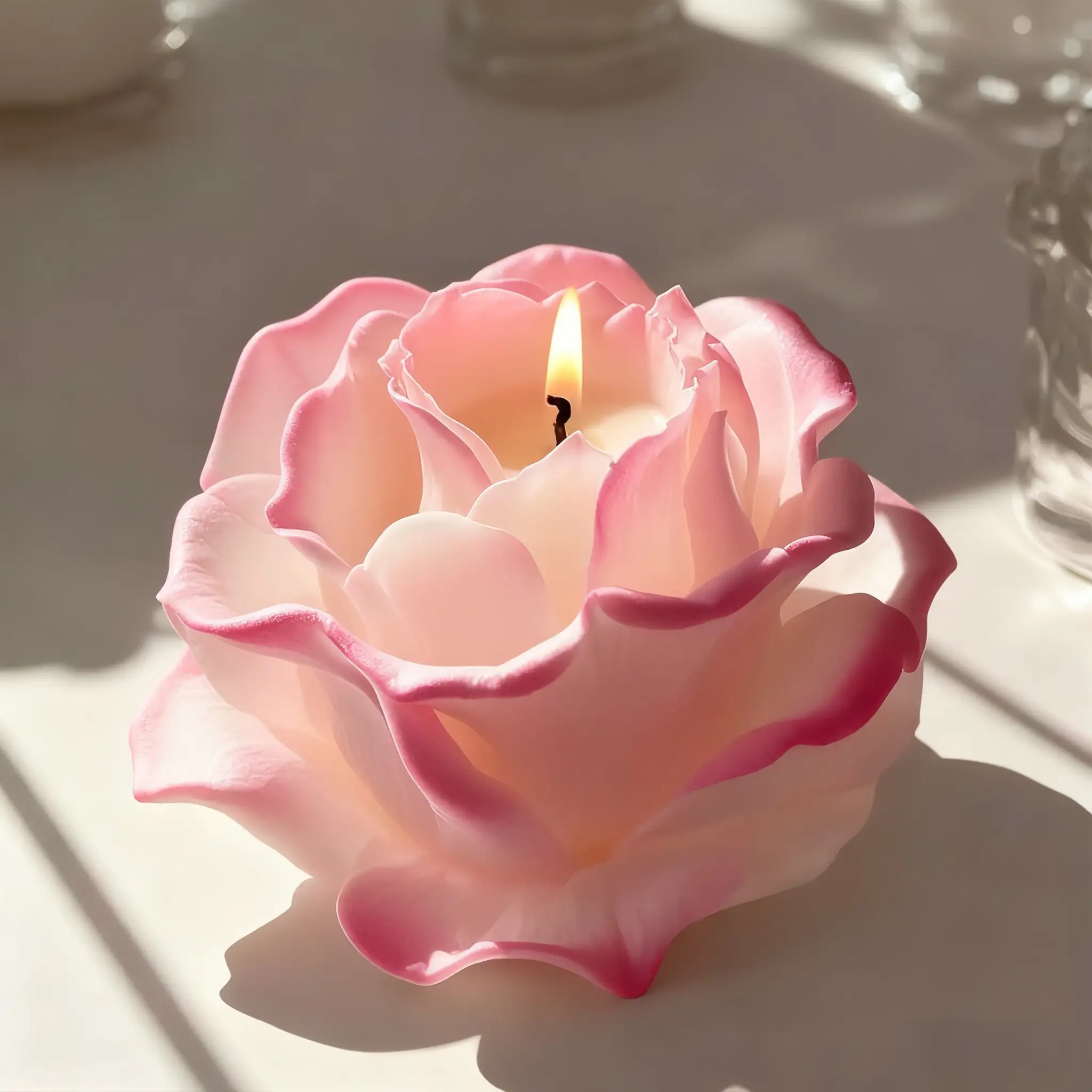 Resin Art Rose Petals - Molde de Silicone 3D Elegante em