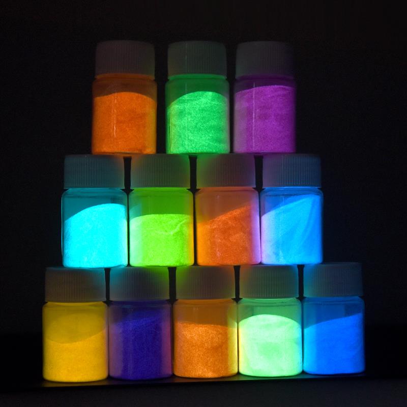 Glitter Powder Resin - 20g/garrafa pó luminoso resina epóxi pigmento