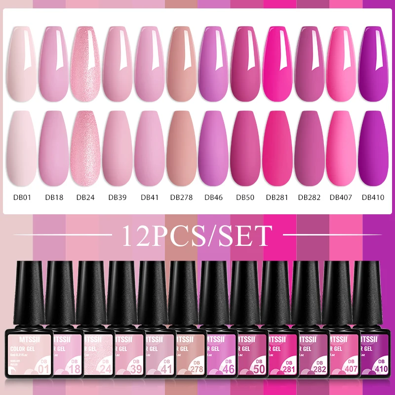 MTSSII 12 Pçs/set Cor Da Pele  - Uv Lamp Nail Resin avaliação e preço
