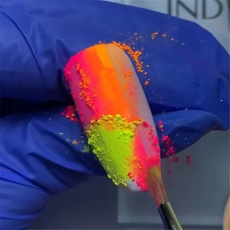 Neon Prego Sombra Efeito Poeir - Glitter Powder Resin avaliação e preço
