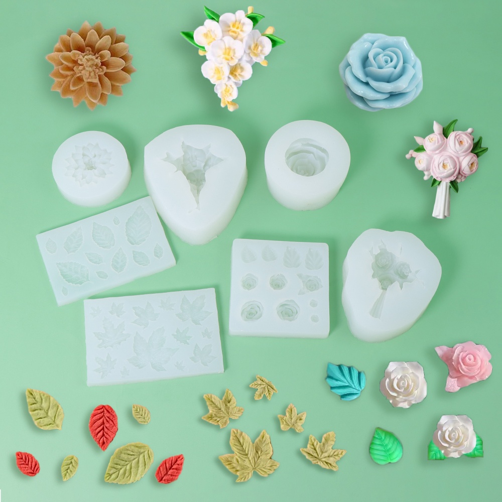 Molde de sabão de silicone de  - Resin Art Rose Petals avaliação e preço