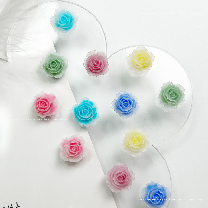 Kawaii Rose Resina Nail Art En - Resin Art Rose Petals avaliação e preço
