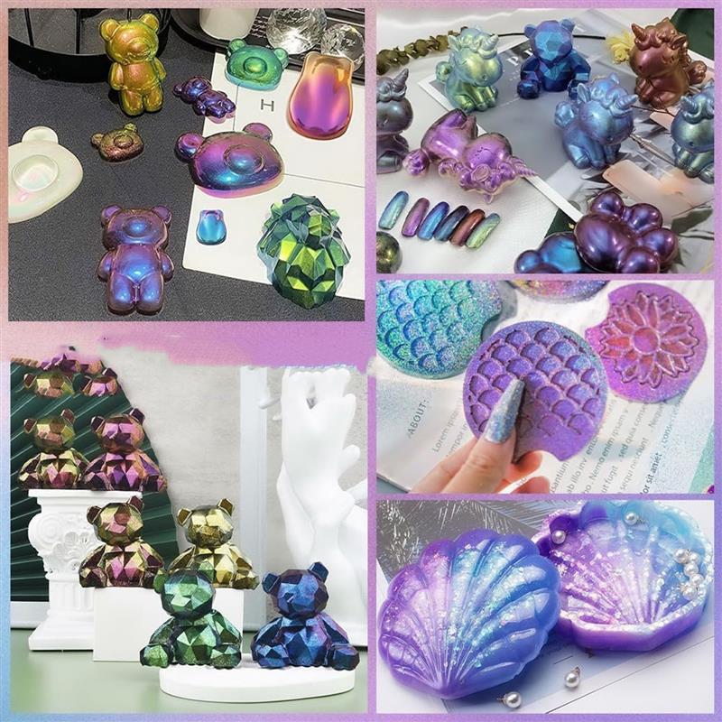 Magia Descolorido Pó Perolado, - Glitter Powder Resin avaliação e preço