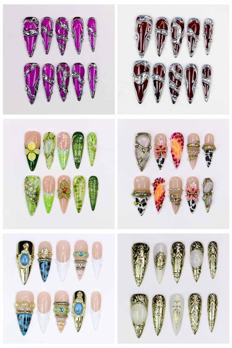 10 Unidades de Unhas Postiças  - Resin Art Design avaliação e preço