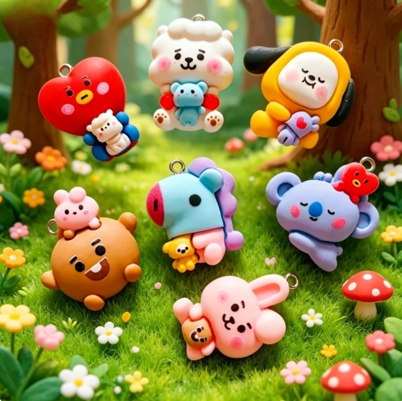 7 peças de pingentes de resina - Resin Art Materials Kit avaliação e preço