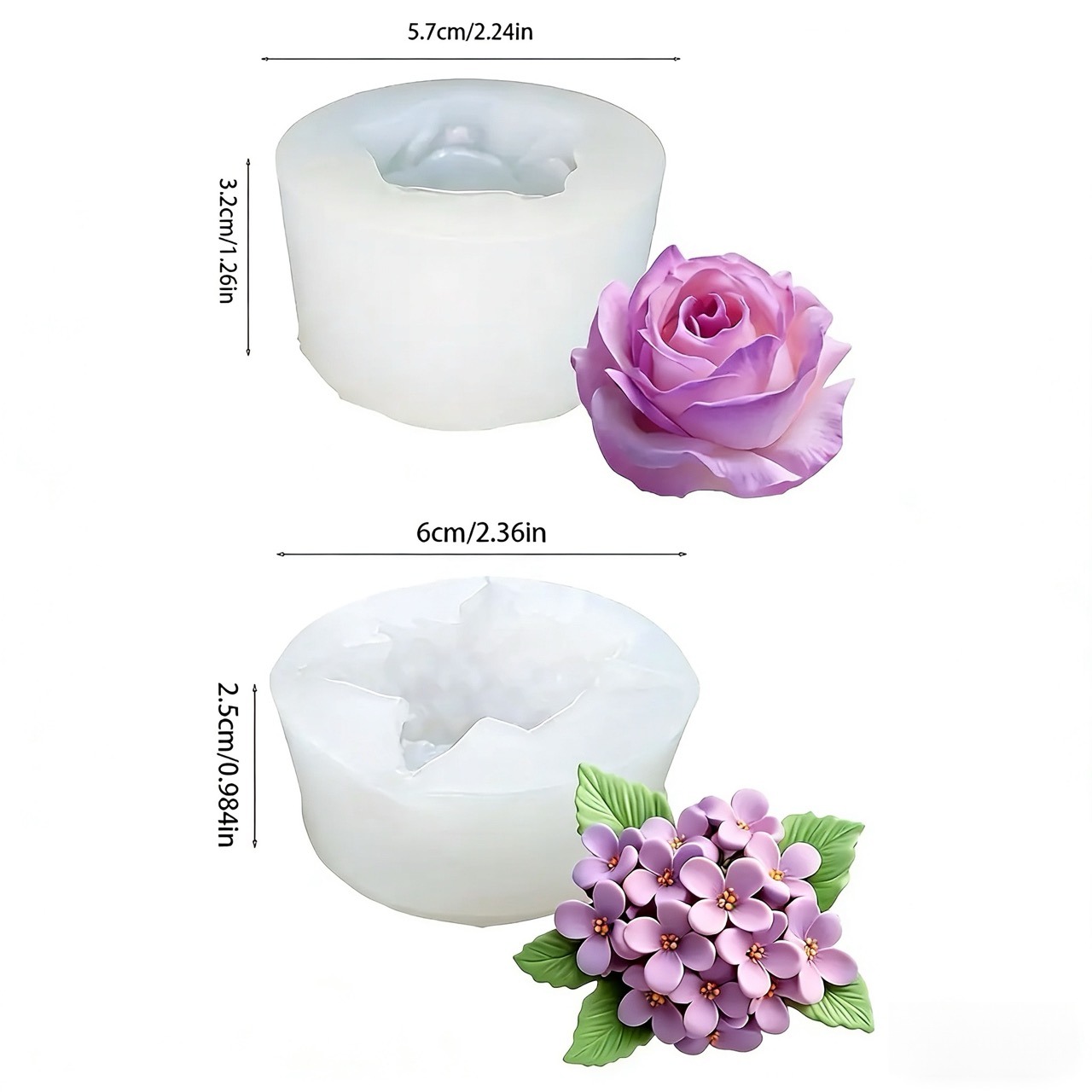 2 peças de moldes de silicone  - Resin Art Design avaliação e preço