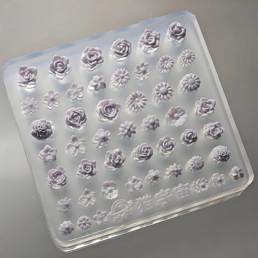 Moldes de Silicone 3D para Unh - Resin Art Rose Petals avaliação e preço