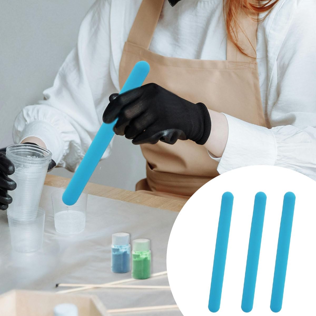 4 Bastões de Silicone para Mis - Glitter Powder Resin avaliação e preço