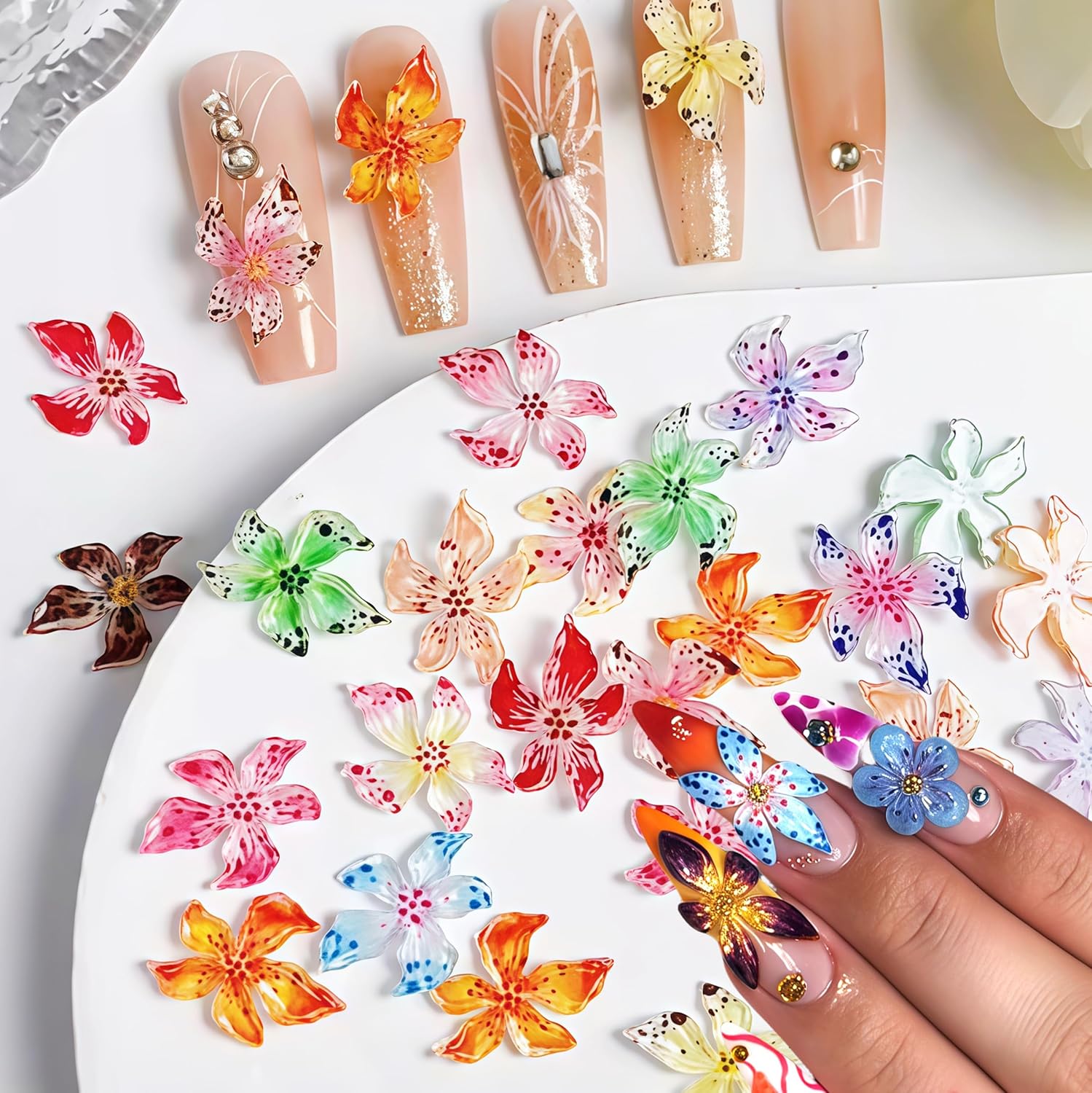 20/40/60/80 pçs flor de crista - Resin Art Rose Petals avaliação e preço
