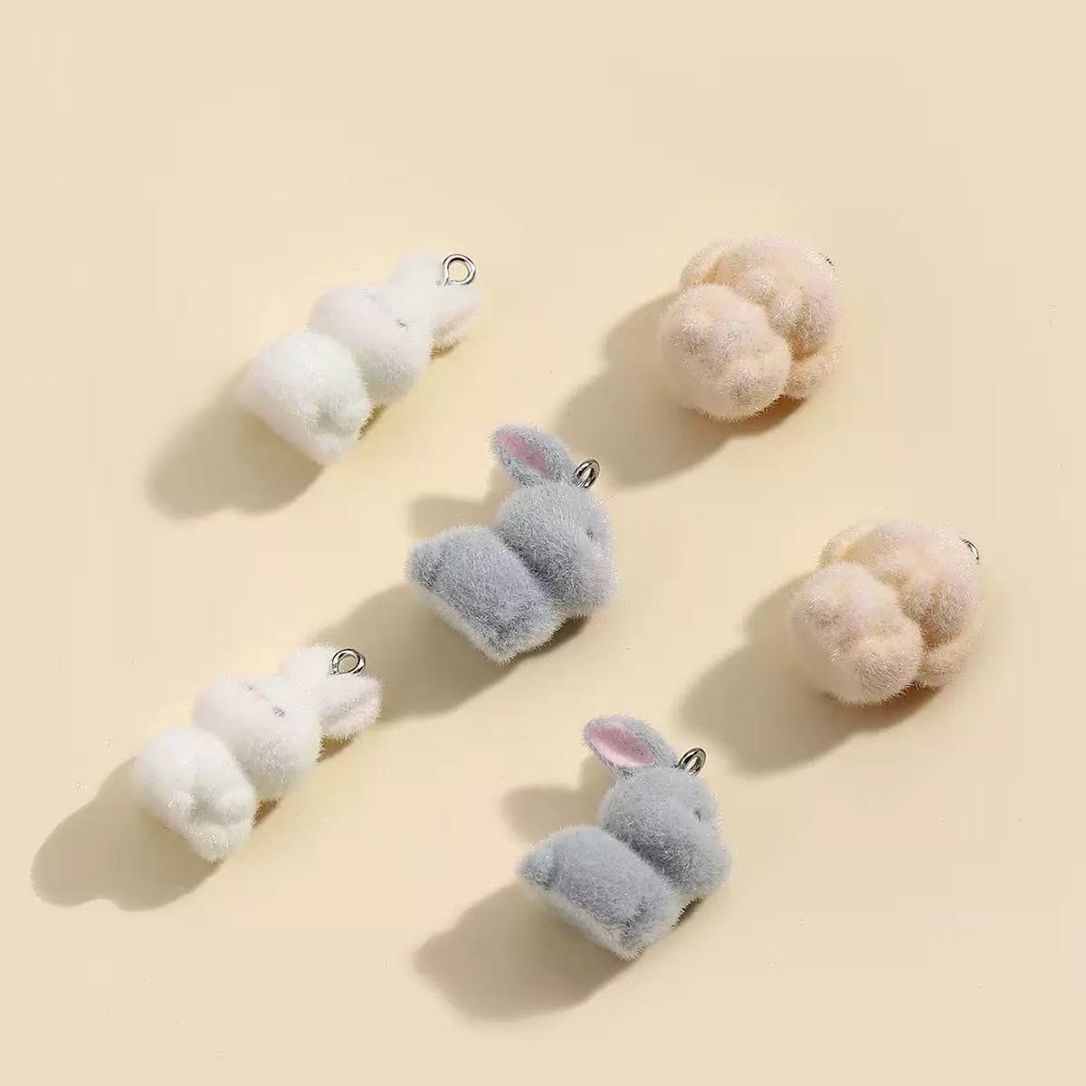 10 pçs reunindo pequeno coelho - Resin Art Earrings avaliação e preço