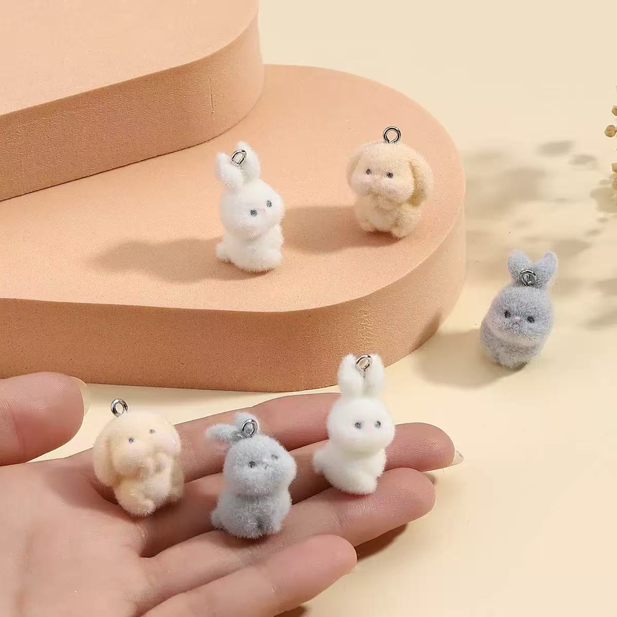 10 pçs reunindo pequeno coelho - Resin Art Earrings avaliação e preço
