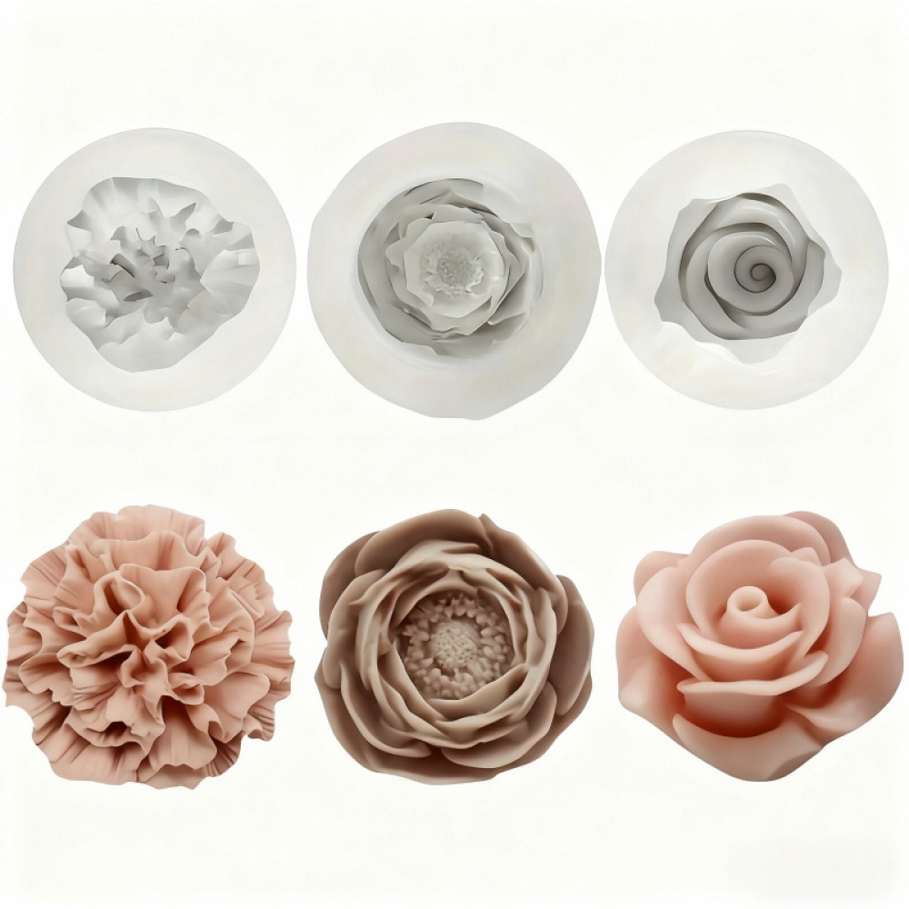 Moldes de silicone rosa, peôni - Resin Art Rose Petals avaliação e preço